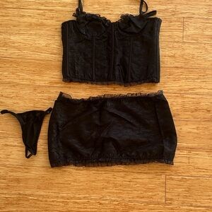 Black Lace Lingerie Set
